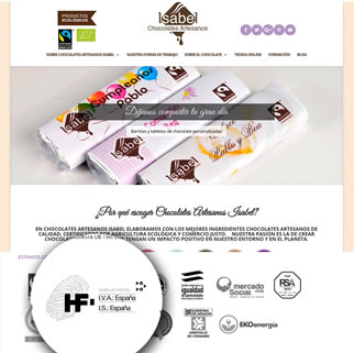 Chocolates artesanos Isabel